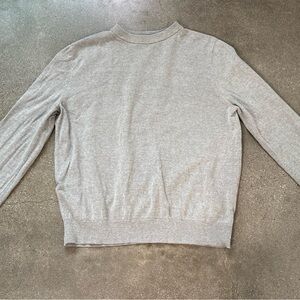JEFF. Cozy Gray Crewneck cotton Sweater